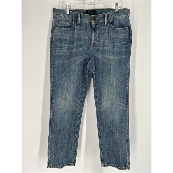 Talbots Jeans Women's Straight Leg Ankle Jeans Sz 12 (35x28) Medium Wash NWT - Picture 1 of 8
